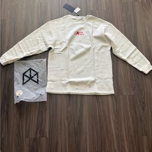 RAW Men's Long Sleeve White Tee